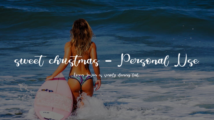sweet christmas - Personal Use Font