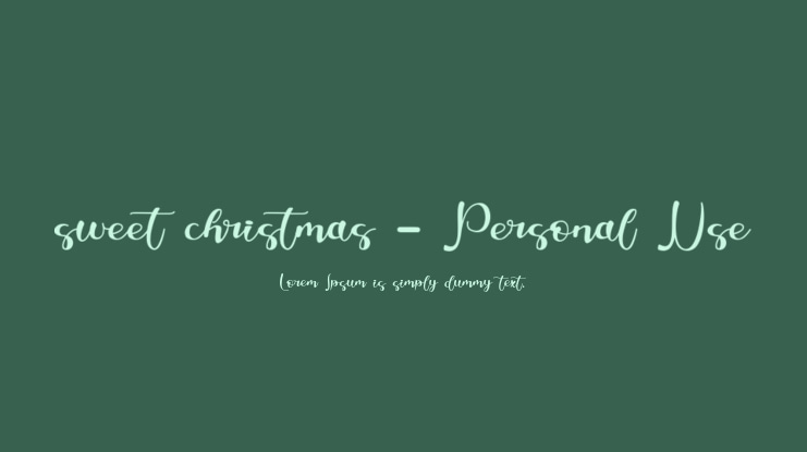 sweet christmas - Personal Use Font