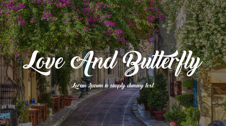 Love And Butterfly Font
