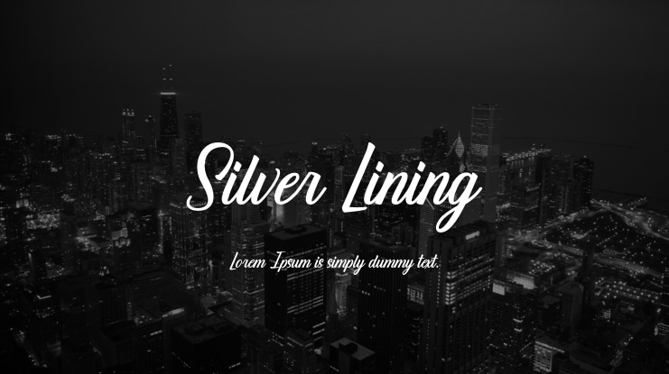 Silver Lining Font