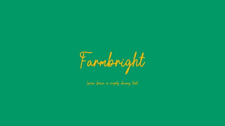 Farmbright Font