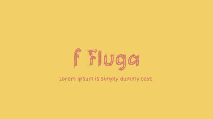 f Fluga Font