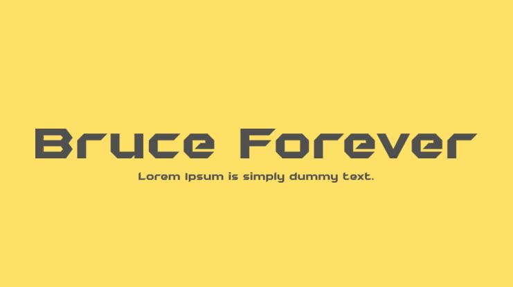 Bruce Forever Font