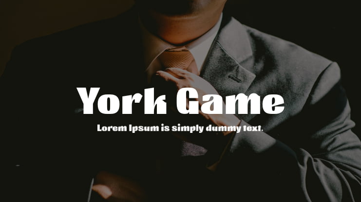 York Game Font