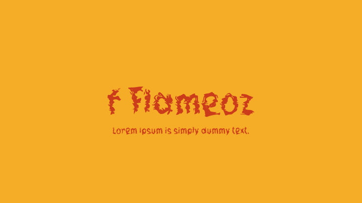 f Flameoz Font