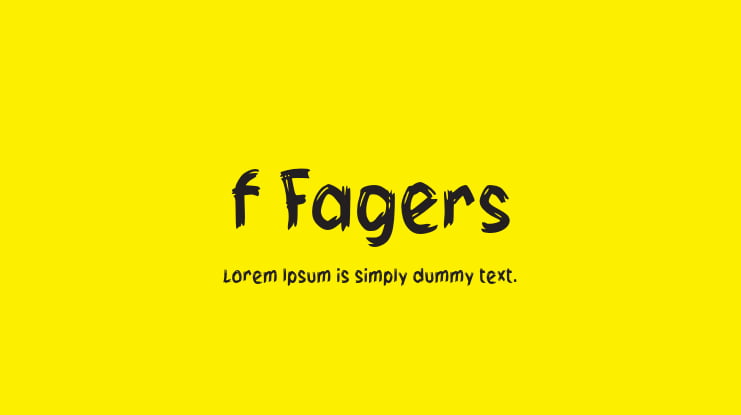 f Fagers Font
