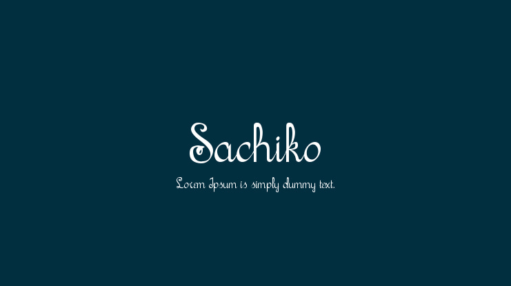 Sachiko Font