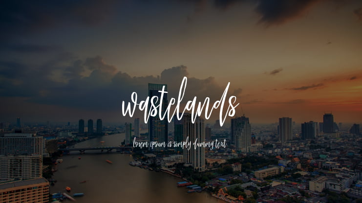 Wastelands Font