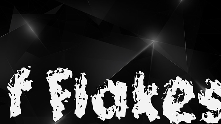 f Flakes Font