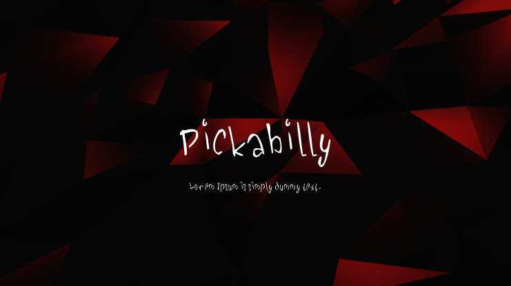 Pickabilly Font