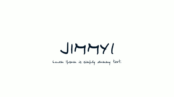 JIMMY1 Font