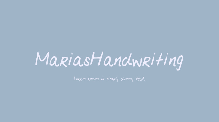 MariasHandwriting Font