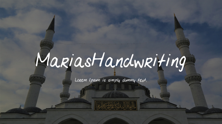 MariasHandwriting Font