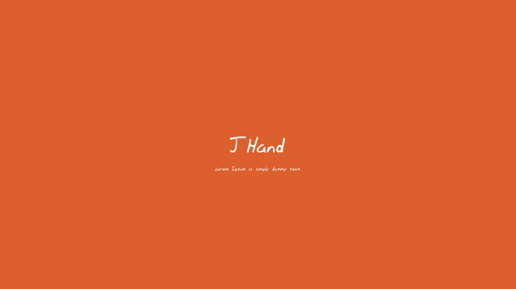 JHand Font