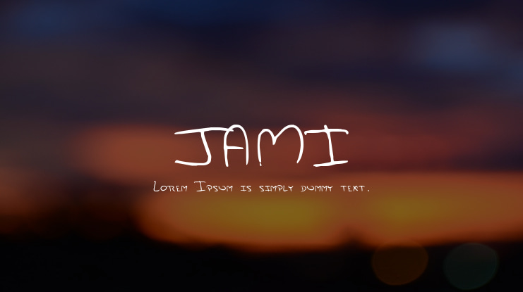 JAMI Font