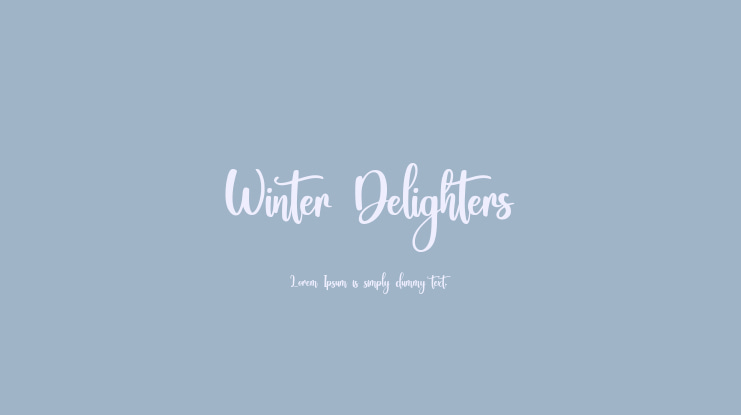 Winter Delighters Font Family