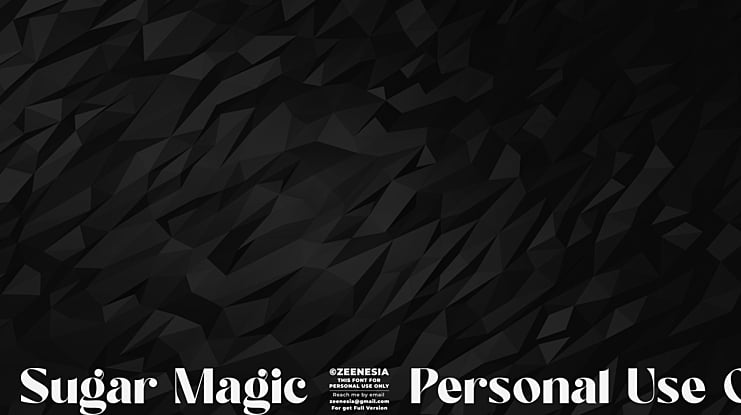 Sugar Magic - Personal Use Only Font