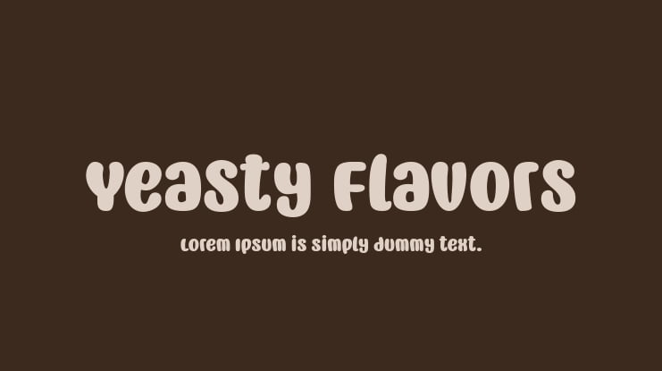 Yeasty Flavors Font