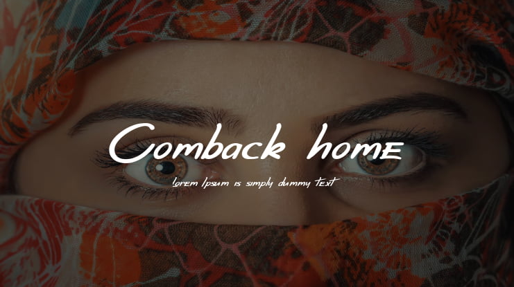 Comback home Font