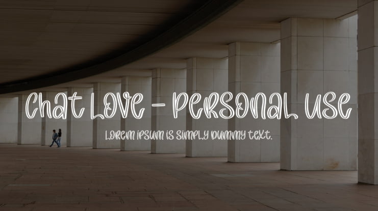 Chat Love - Personal Use Font