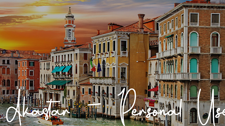 Akastar - Personal Use Font