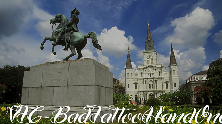 VTC Bad Tattoo Hand One Font