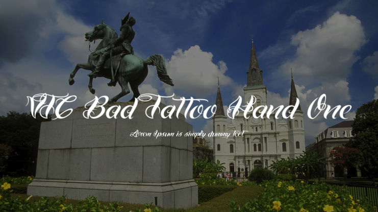 VTC Bad Tattoo Hand One Font