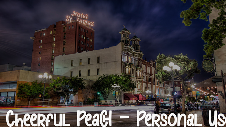 Cheerful Peach - Personal Use Font