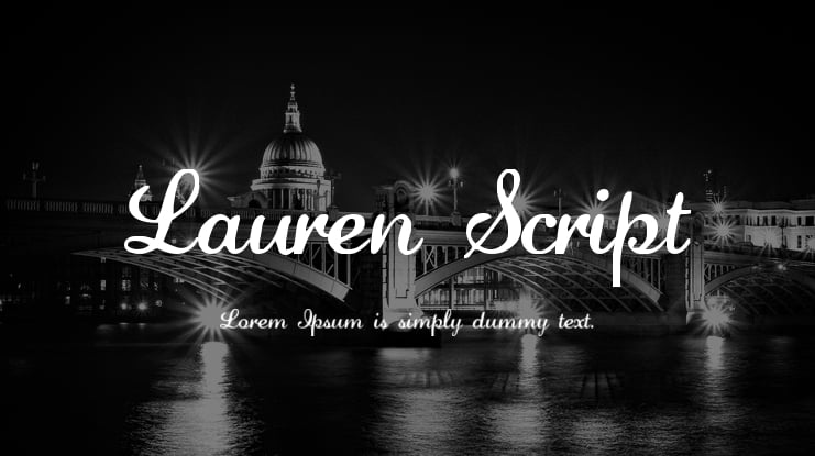 Lauren Script Font