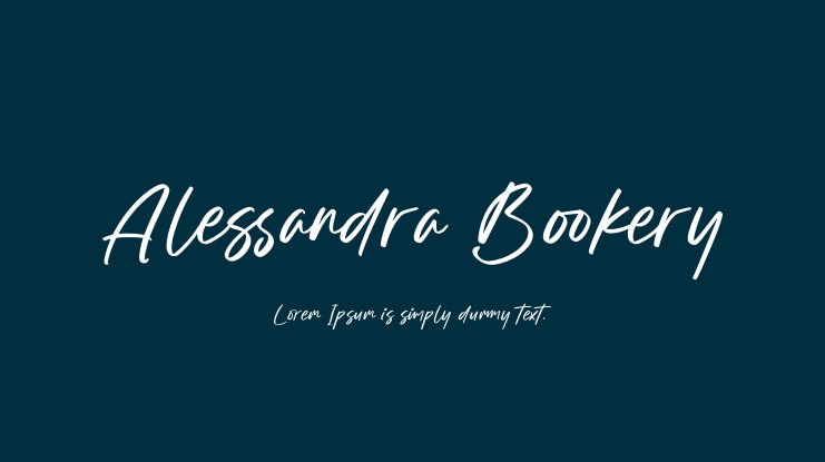 Alessandra Bookery Font