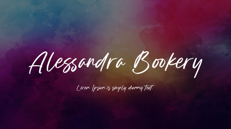 Alessandra Bookery Font