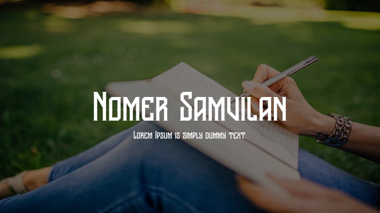 Nomer Samvilan Font