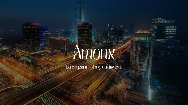 Amonx Font