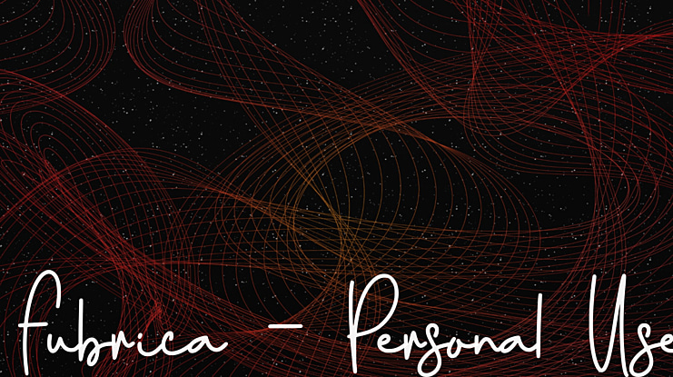 Fubrica - Personal Use Font