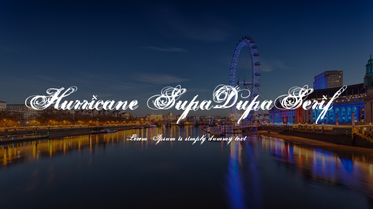 Hurricane SupaDupaSerif Font