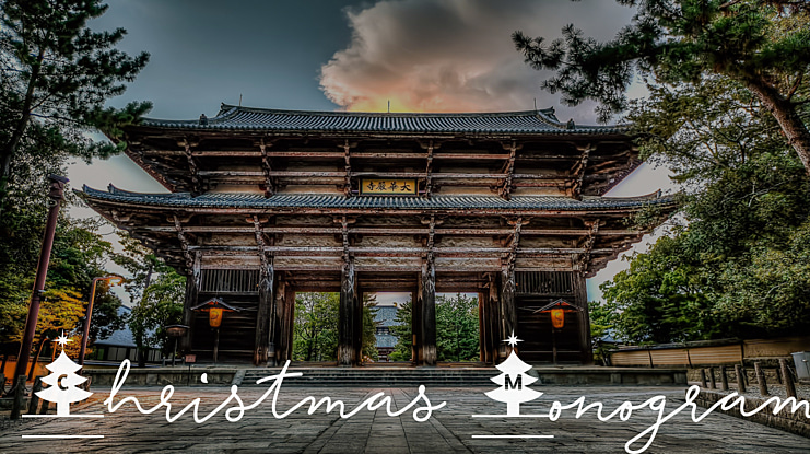 Christmas Monogram Font Family