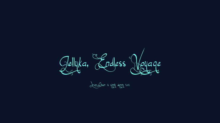 Jellyka, Endless Voyage Font