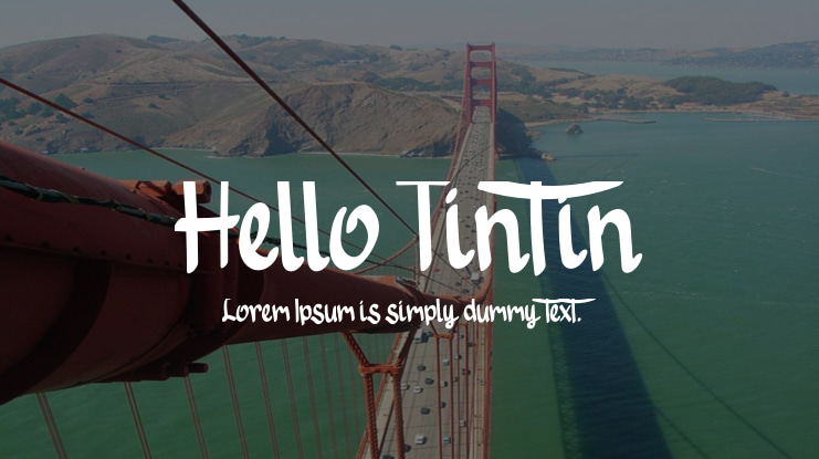 Hello Tintin Font