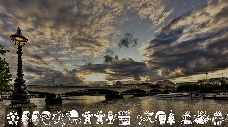 Woodcutter FCK XMAS Font