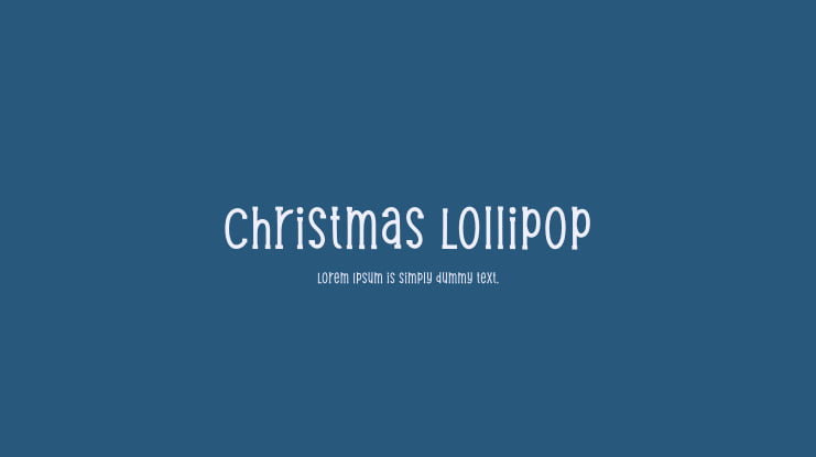 Christmas Lollipop Font