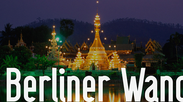 Berliner Wand Font