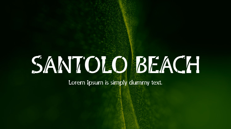 SANTOLO BEACH Font