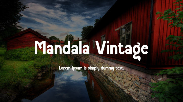 Mandala Vintage Font