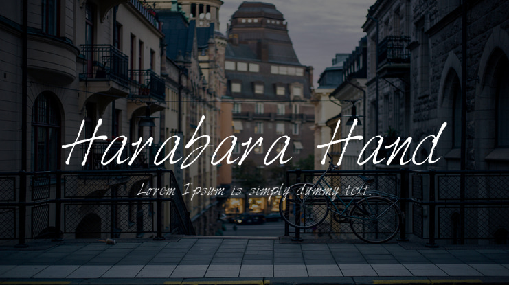 Harabara Hand Font