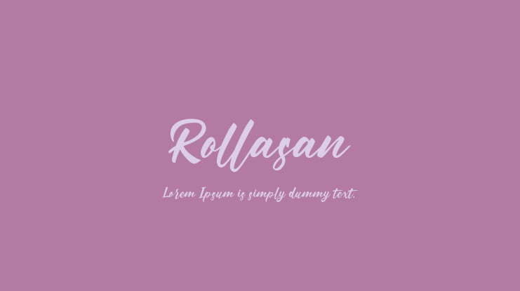 Rollasan Font