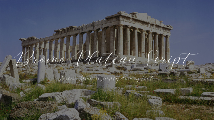 Bromo Plateau Script Font