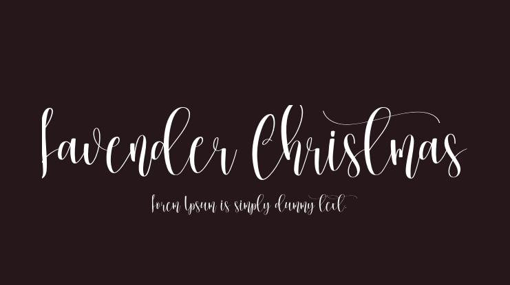 Lavender Christmas Font