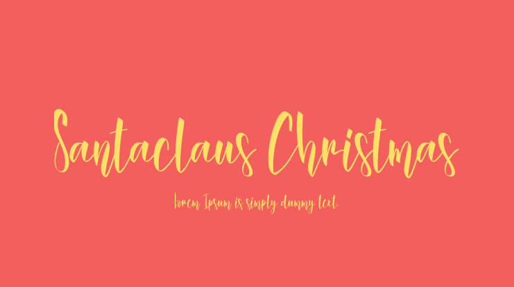 Santaclaus Christmas Font
