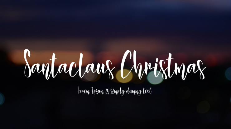 Santaclaus Christmas Font