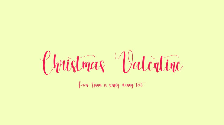 Christmas Valentine Font